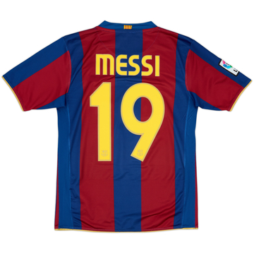 2007-08 Barcelona Home Shirt Messi #19 - 6/10 - (15-16 Years)