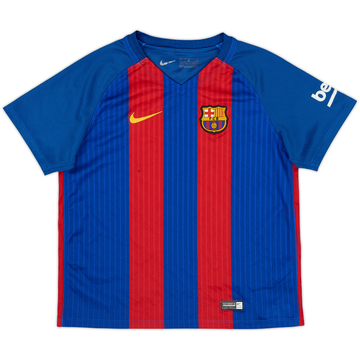 2016-17 Barcelona Home Shirt - 6/10 - (L.Boys)