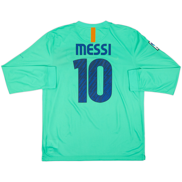 2010-11 Barcelona Away L/S Shirt Messi #10 - 8/10 - (XL)