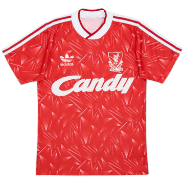 1989-91 Liverpool Home Shirt - 7/10 - (S)