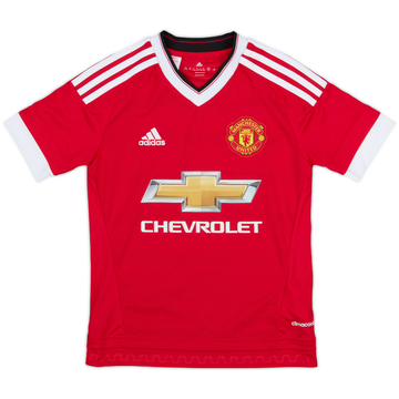 2015-16 Manchester United Home Shirt - 9/10 - (S.Boys)