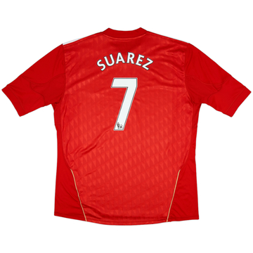 2010-12 Liverpool Home Shirt Suarez #7 - 5/10 - (XXL)