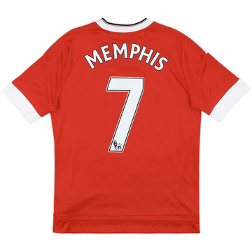 2015-16 Manchester United Home Shirt Memphis #7 - 8/10 - (L.Boys)