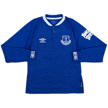 2018-19 Everton Home L/S Shirt - 8/10 - (7-8 Years)