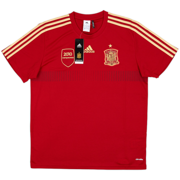 2013-14 Spain '2010 Campeones' adidas Training Shirt (L)