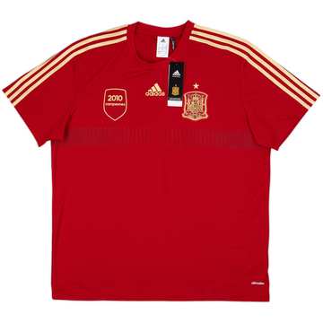 2013-14 Spain '2010 Campeones' adidas Training Shirt (XL)