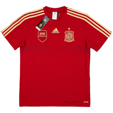 2013-14 Spain '2010 Campeones' adidas Training Shirt (M)