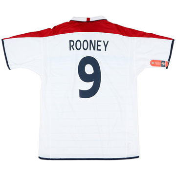 2003-05 England Home Shirt Rooney #9 (XL)