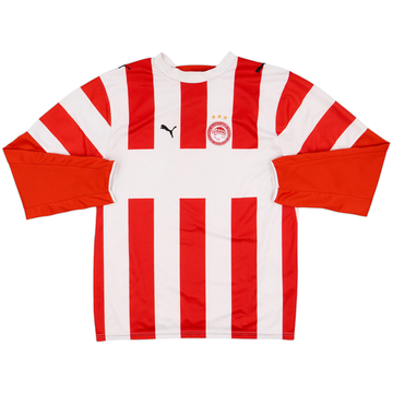 2006-07 Olympiakos Home L/S Shirt - 6/10 - (L)