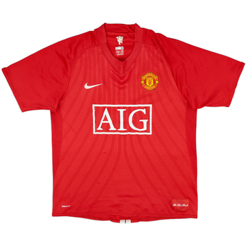 2007-09 Manchester United Home Shirt - 4/10 - (M)