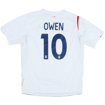 Camiseta de local de Inglaterra 2005-07 Owen #10 - 6/10 - (L)