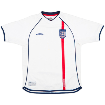2001-03 England Home Shirt - 6/10 - (M.Boys)