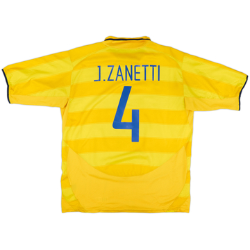 2003-04 Inter Milan Away Shirt J.Zanetti #4 - 6/10 - (XL)