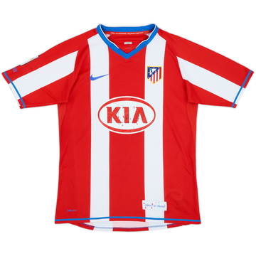2007-08 Atletico Madrid Home Shirt - 6/10 - (XL.Boys)