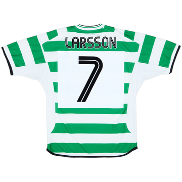 2001-03 Celtic Home Shirt Larsson #7 - 6/10 - (M)
