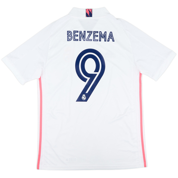 2020-21 Real Madrid Home Shirt Benzema #9 - 10/10 - (M)
