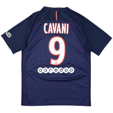 2016-17 Paris Saint-Germain Home Shirt Cavani #9 - 7/10 - (M)