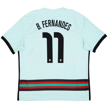 2020-22 Portugal Away Shirt B.Fernandes #11 - 10/10 - (XL)