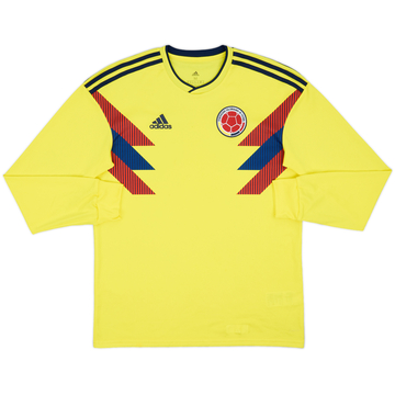 2018-19 Colombia Home L/S Shirt - 8/10 - (M)