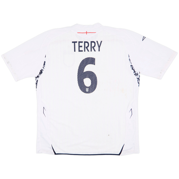 2007-09 England Home Shirt Terry #6 - 5/10 - (XXL)