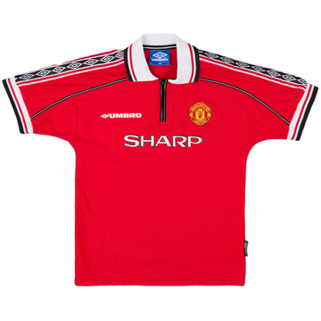 1998-00 Manchester United Home Shirt - 9/10 - (L.Boys)
