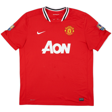 2011-12 Manchester United Home Shirt Champions #19 - 8/10 - (XL)