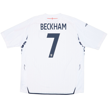 2007-09 England Home Shirt Beckham #7 - 7/10 - (3XL)