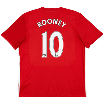 2016-17 Manchester United Home Shirt Rooney #10 - 5/10 - (XL)