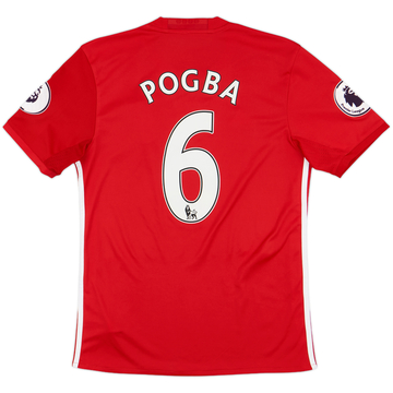 2016-17 Manchester United Home Shirt Pogba #6 - 10/10 - (S)