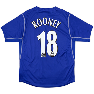 2002-03 Everton Home Shirt Rooney #18 - 8/10 - (XL)