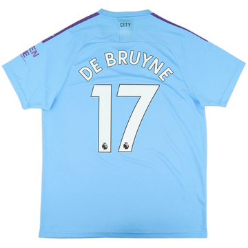 2019-20 Manchester City Home Shirt De Bruyne #17 - 10/10 - (XL)