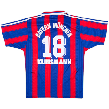 1995-97 Bayern Munich Home Shirt Klinsmann #18 - 6/10 - (S)