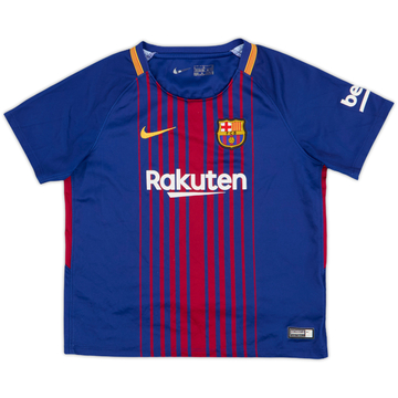 2017-18 Barcelona Home Shirt - 8/10 - (S.Boys)