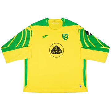 2021-22 Norwich Home L/S Shirt - 10/10 - (4XL)