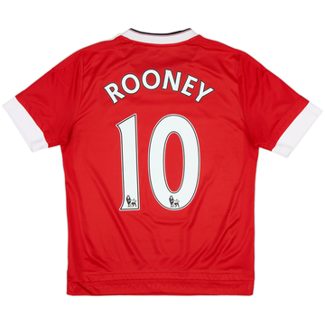 2015-16 Manchester United Home Shirt Rooney #10 - 6/10 - (L.Boys)
