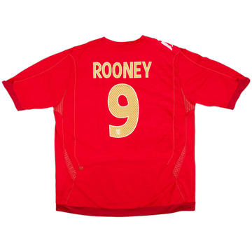 2006-08 England Away Shirt Rooney #9 - 6/10 - (XL)