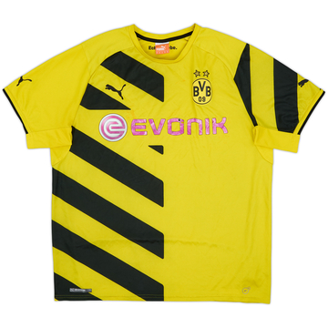 2014-15 Borussia Dortmund Home Shirt - 4/10 - (XL)
