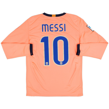 2009-10 Barcelona Away L/S Shirt Messi #10 - 8/10 - (XL)
