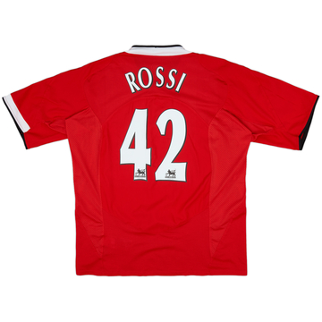 2004-06 Manchester United Home Shirt Rossi #42 - 9/10 - (L)