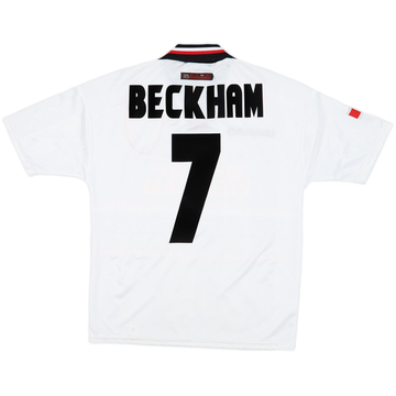 1997-99 Manchester United Away Shirt Beckham #7 - 7/10 - (Y)