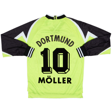 1995-96 Borussia Dortmund Home L/S Shirt Moller #10 - 8/10 - (XS)