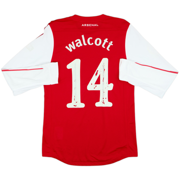 2011-12 Arsenal Player Issue Home L/S Shirt Walcott #14 - 5/10 - (M)