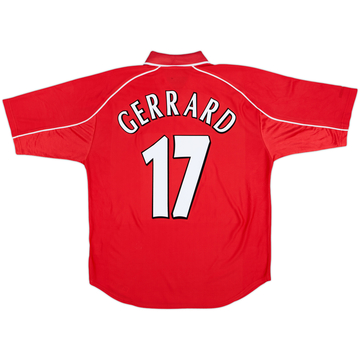 2000-02 Liverpool Home Shirt Gerrard #17 - 4/10 - (L)