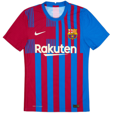 2021-22 Barcelona Authentic Home Shirt - 9/10 - (XS)