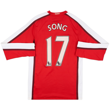 2008-10 Arsenal Home L/S Shirt Song #17 - 8/10 - (S)