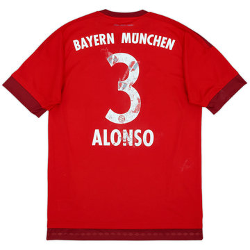 2015-16 Bayern Munich Home Shirt Alonso #3 - 4/10 - (M)