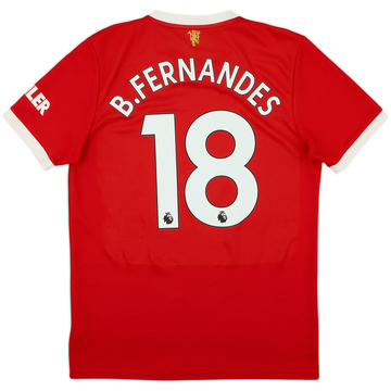 2021-22 Manchester United Home Shirt B.Fernandes #18 - 7/10 - (M)