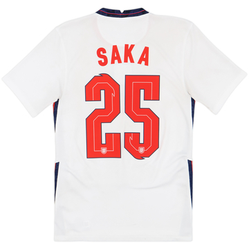 2020-22 England Home Shirt Saka #25 - 6/10 - (XS)