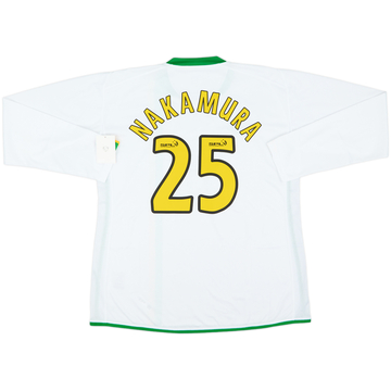 2006-08 Celtic Player Issue European L/S Shirt Nakamura #25 (XL)