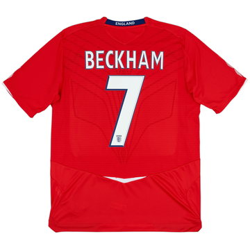 2008-10 England Away Shirt Beckham #7 (L)